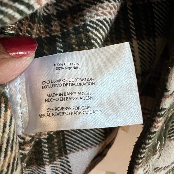 Orvis Heavyweight Flannel Shacket Plaid Shirt Jacket L Pockets - Picture 5 of 6
